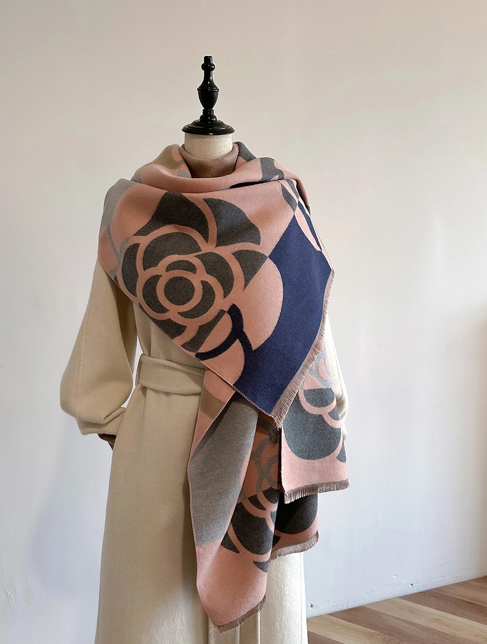 Cashmere Scarf for Women Thick Warm Winter Blanket Female Quality Shawl Wrap Bufanda 2024 Poncho Echarpe Pashmina 241016
