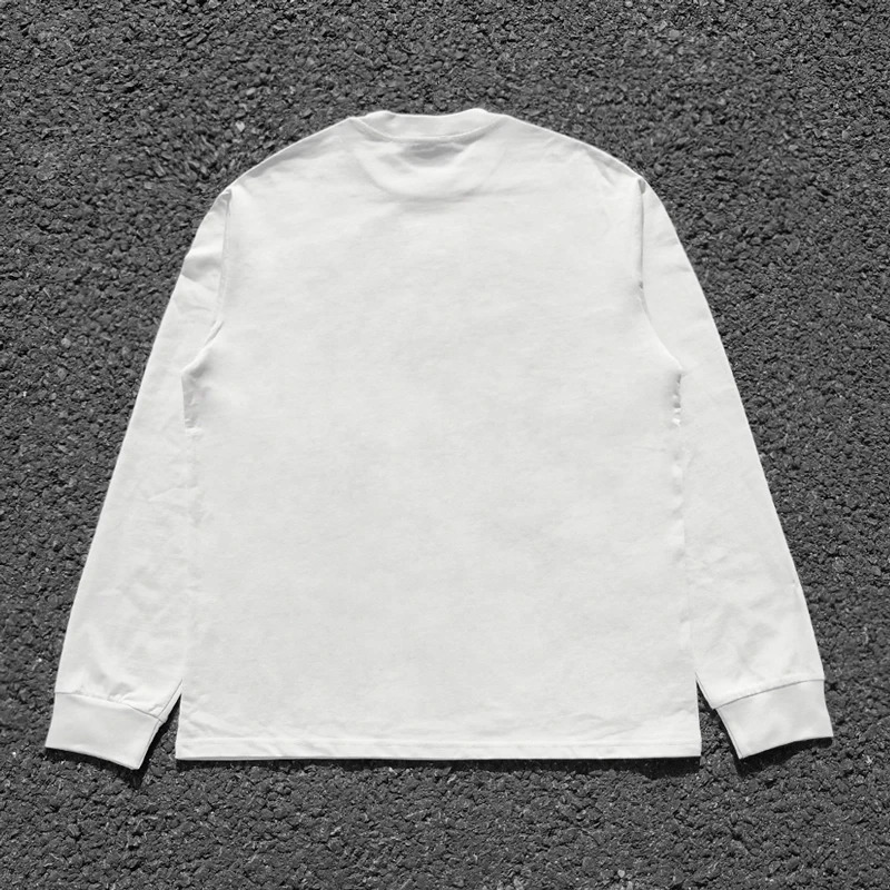 Mens Chicano Hip Hop Graphic Printed Skateboard Long Sleeve 100 Cotton T-shirt Y2K Street Clothing Spring/Summer Collection 241015