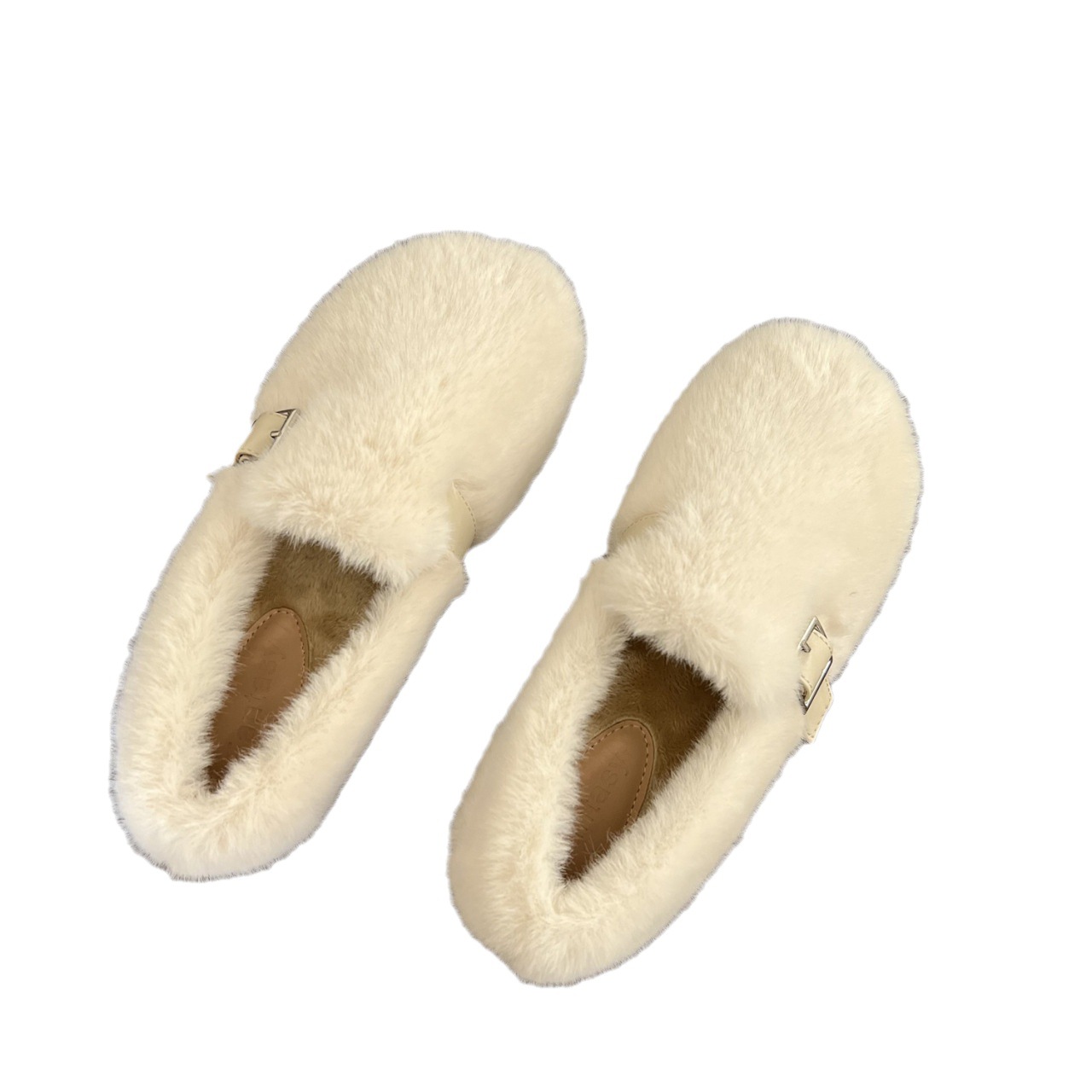Low Heels Shoes Woman Autumn Female Footwear Loafers Fur Casual Sneaker Round Toe New Boat Fall Moccasin Dress Winter