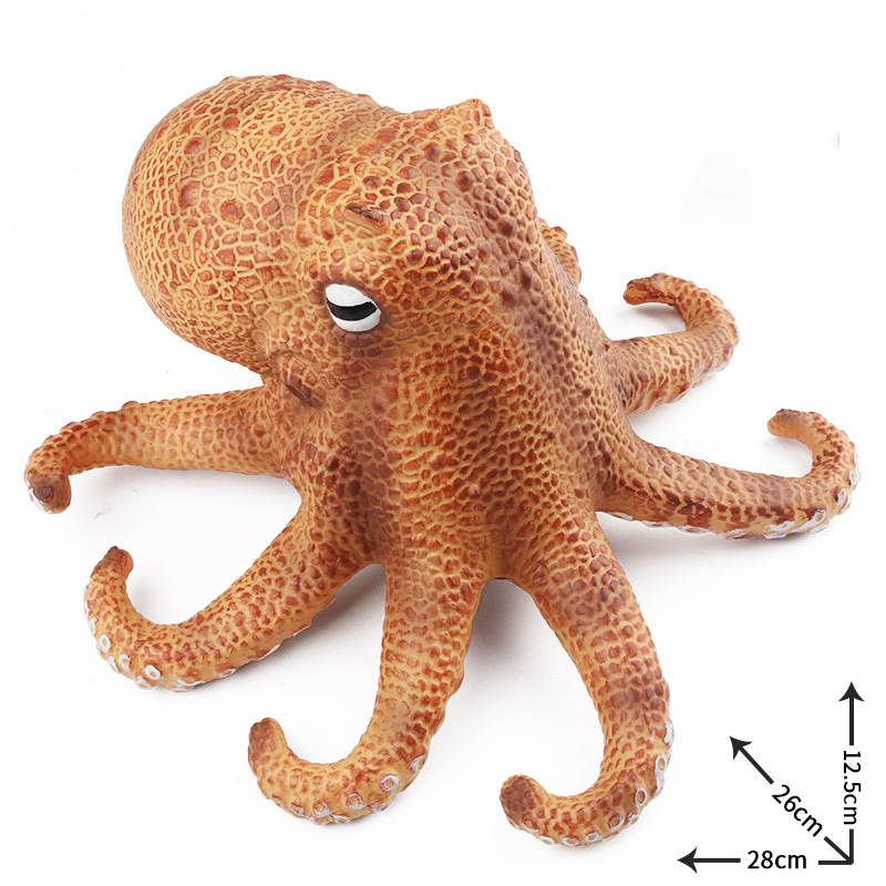 Soft Glue Marine Animal Models for Kids - Large Octopus & Squid Vent Decompression Toys