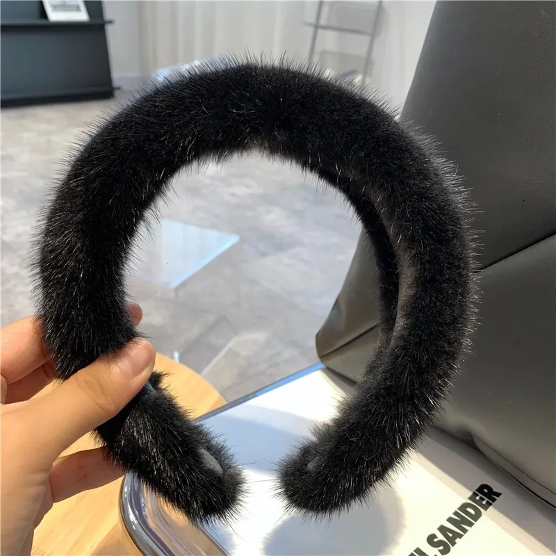 Womens genuine mink headband womens natural fur headband accessories autumn and winter S4394 241016