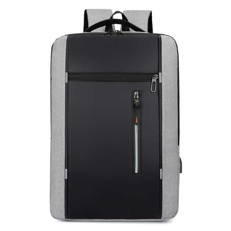 CMM New Backpack Simple Usb Charging Computer Bag Male Multifunctional Student Large Capacity Schoolbag