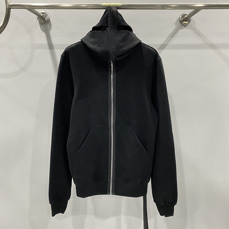 Men's Breathable Hoodie Jacket - Lightweight Knitted Zippered Pullover With Chicken Eye Detail