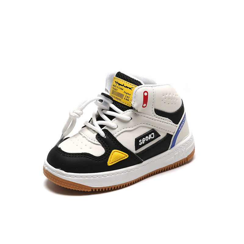 Kids Sport Shoes Children High Top Basketball Trainers Cutefeet for Boys Girls Toddler School Sneakers Sizes 21 - 32