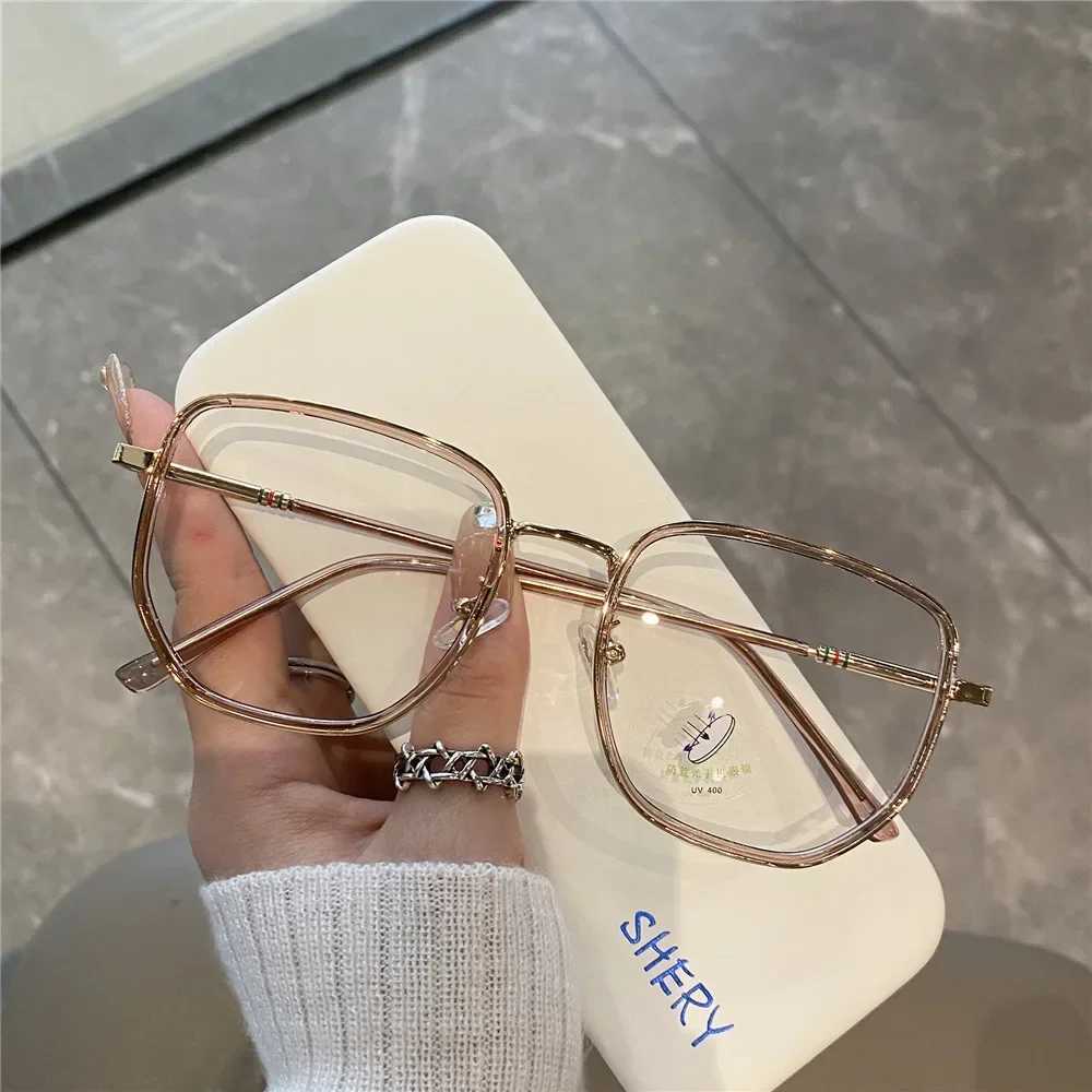 5 Colors Computer Blue Blocking Light Glasses Men Eyeglasses Frame Transparent Opticos Para Mujer Vintage Square Glasses WomenX241008
