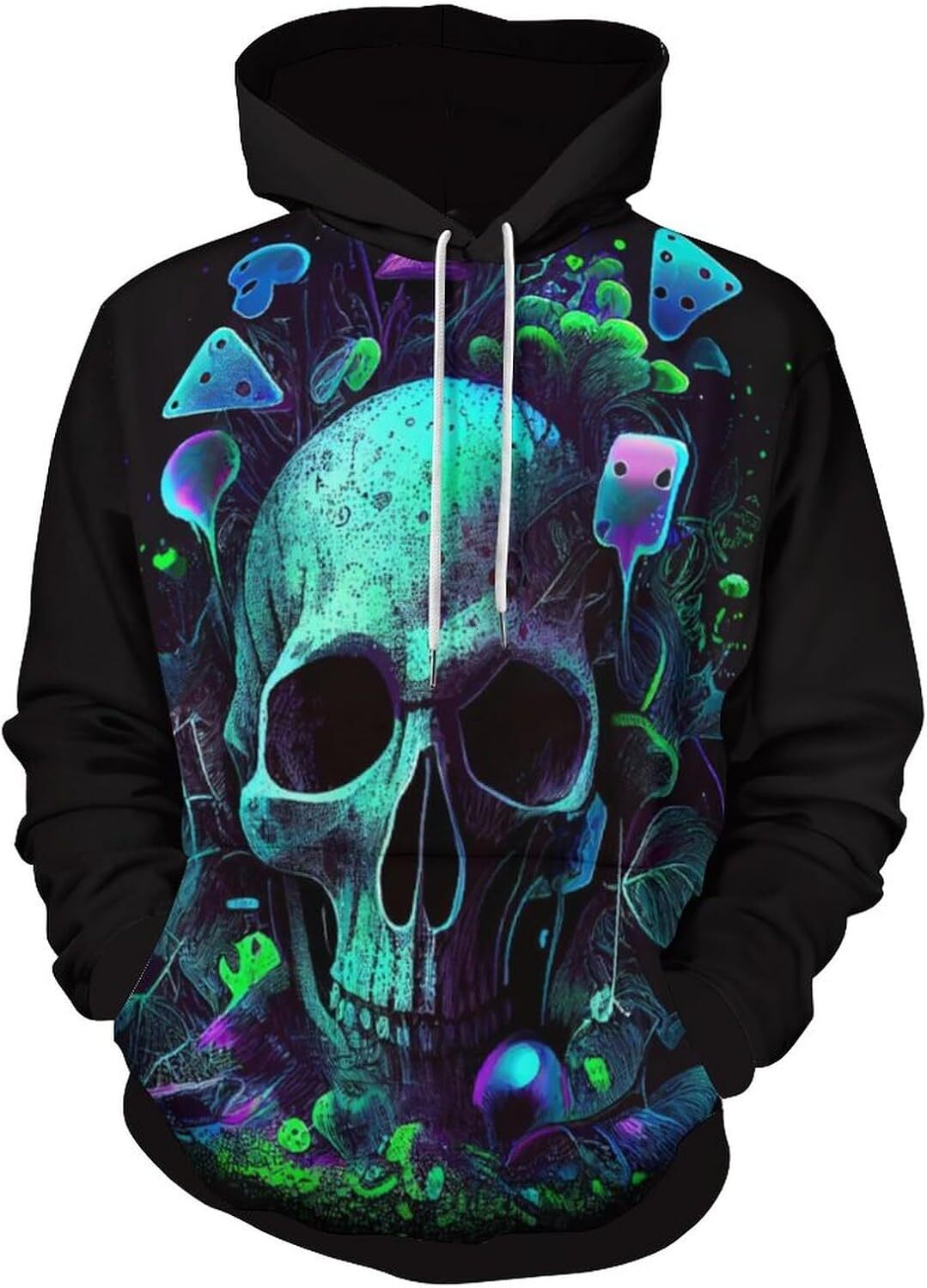 Hoodie for Mens Womens Novelty Funny Tie Dyed Skull King Hoodies 3D Art Printing Skull Dead Sweatshirt Hoodie Graphic Hoodies sweatshirt Fashion Trend