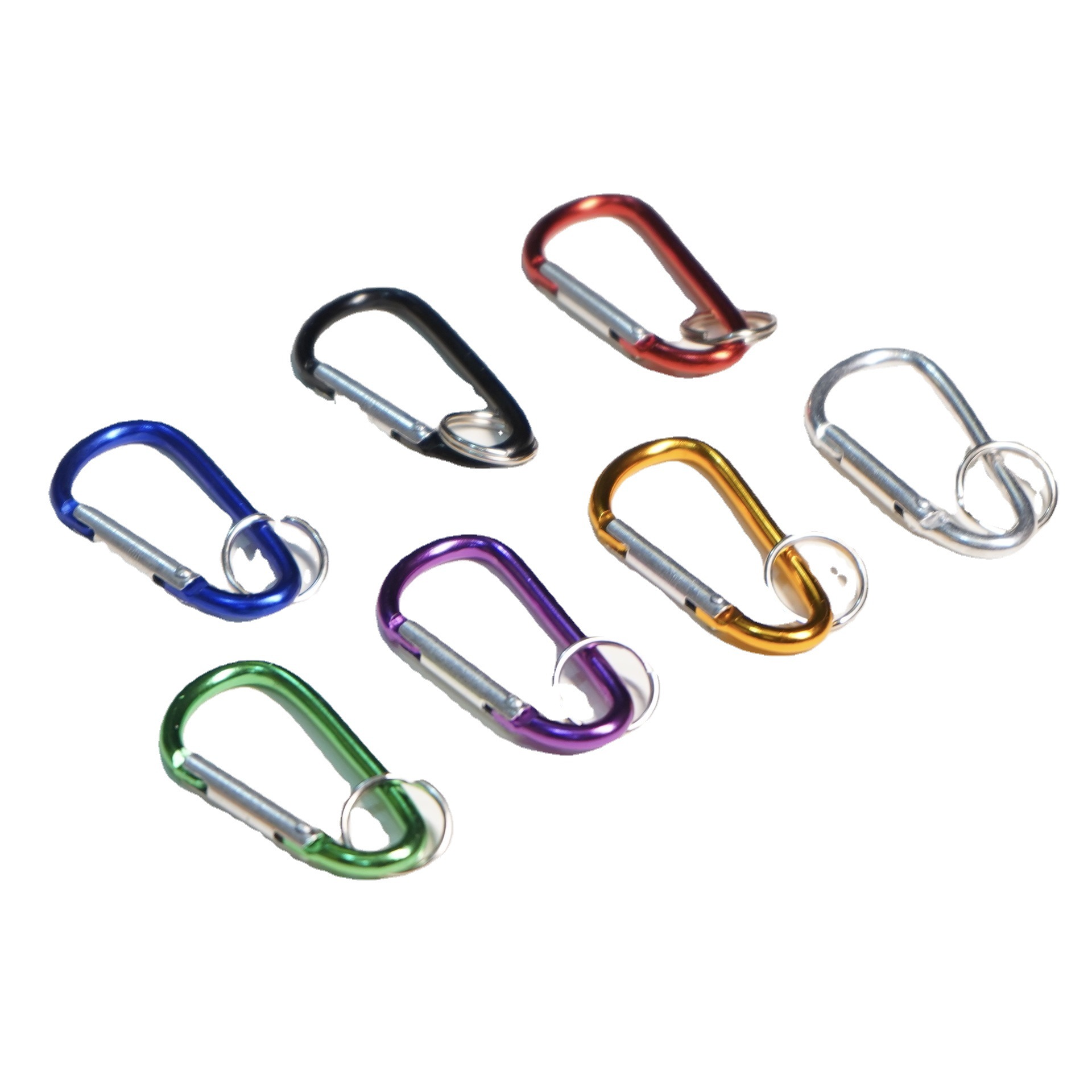 Heavy Duty Aluminum D Shaped Locking Carabiner for Mountaineering and Pack Accessories