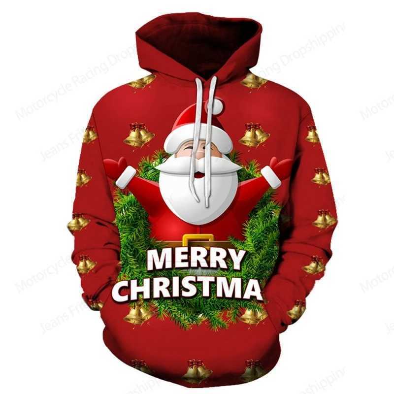 Santa Claus Sweater Christmas Carnival 3D Printed Hoodie Mens Fashion Hoodie Womens Sweater Christmas Gift Hoodie Y241016