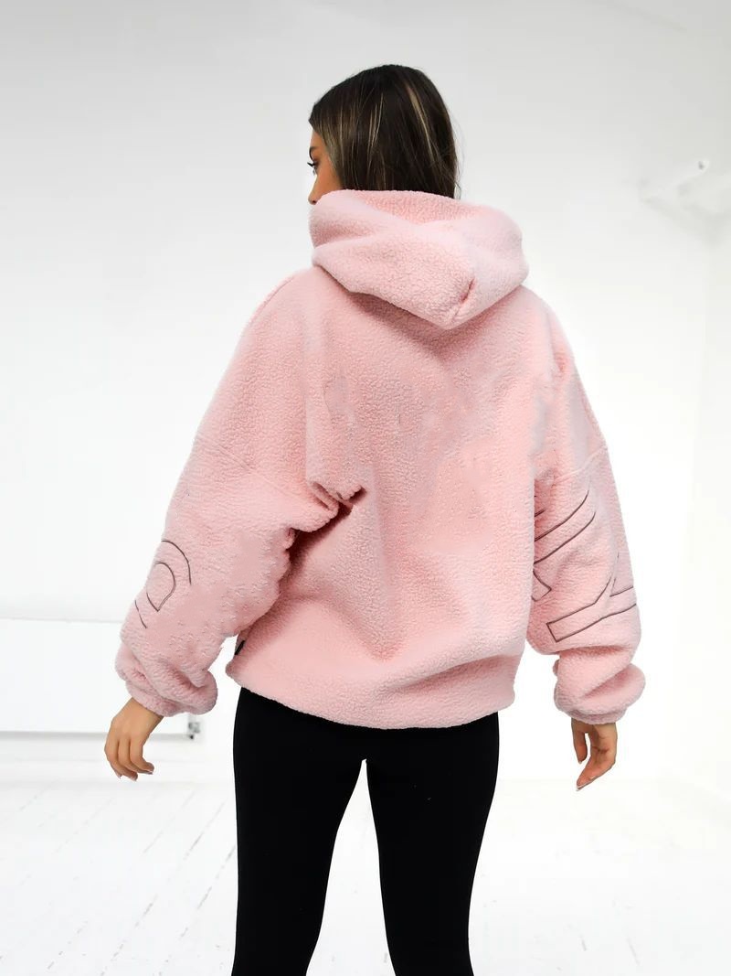 Designer Women's Casual Long Sleeves Hooded Loose Sports Sweatshirt New Women V Neck Solid Autumn Hoodies Female Street Outwear
