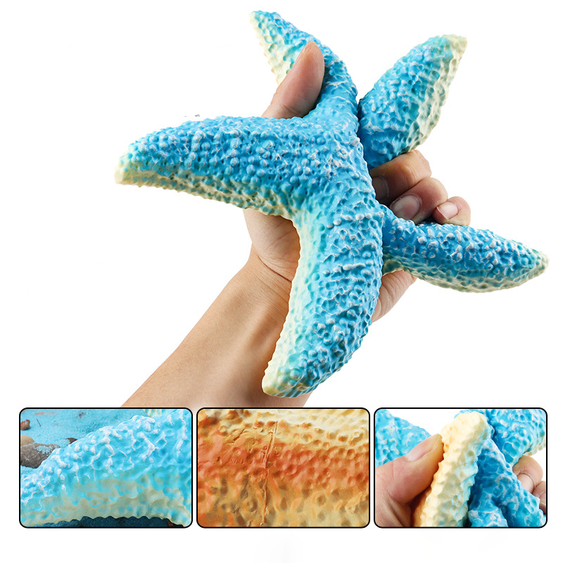Eco-Friendly Sea Life Ornament Large Soft Plastic Starfish Sculpture for Kids Aquariums and Craft Projects