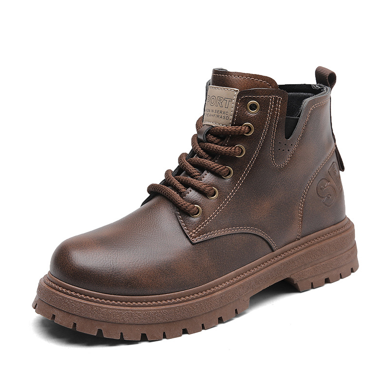 Men's Autumn and Winter High Cut Thick Soled British Style Casual Martin Boots 1208