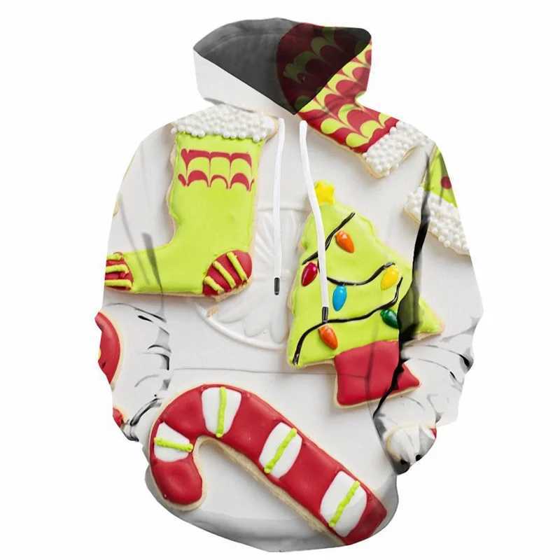 Christmas small items mens graphic hoodie 3D Merry Christmas printed new hoodie and sweatshirt Pulleys fashion top Y241016