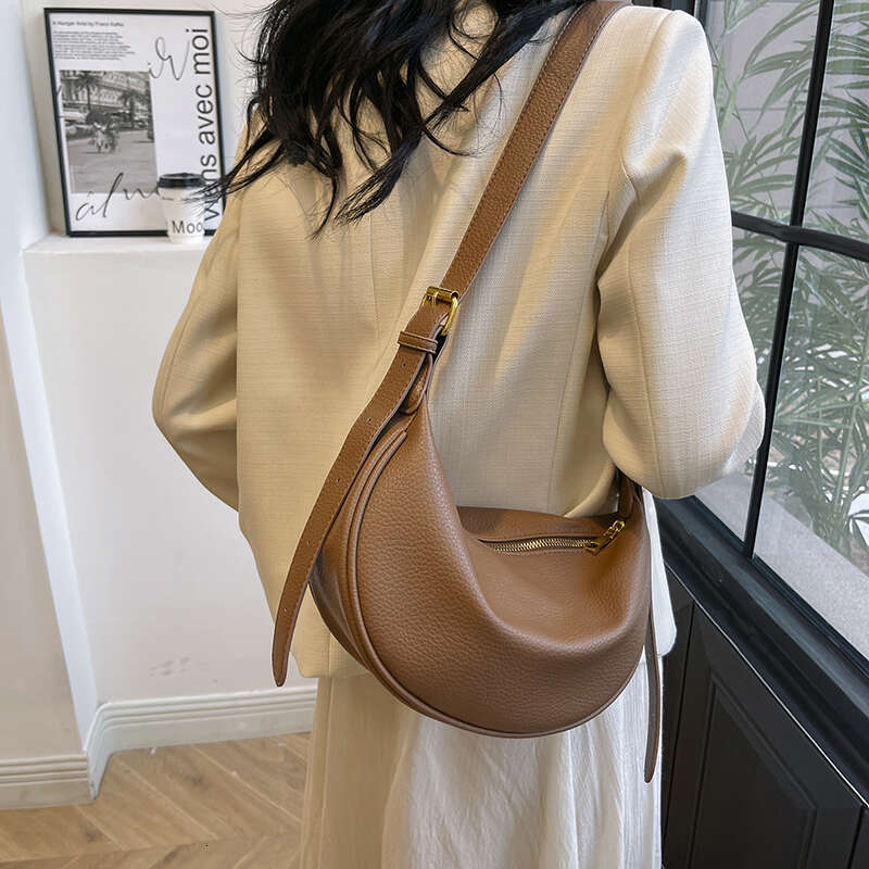 Tote For Women Crescent Hobo PU Leather Shoulder Bags Purse Slouchy Ladies Elegant Handbag Purses Crossbody Bag 2024