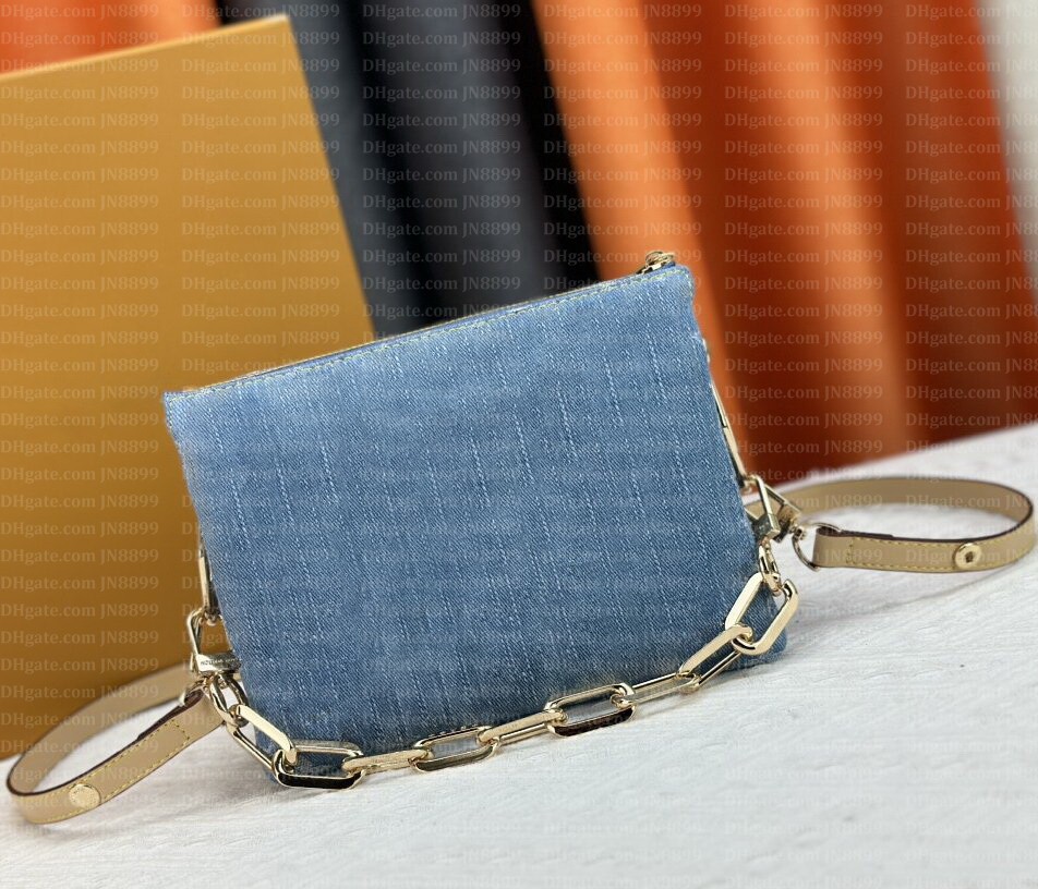 Designer bag denim bag luxury tote bag women crossbody Shoulder Bags vintage underarm hobo lady handbags Mini Light Blue Canvas Bags