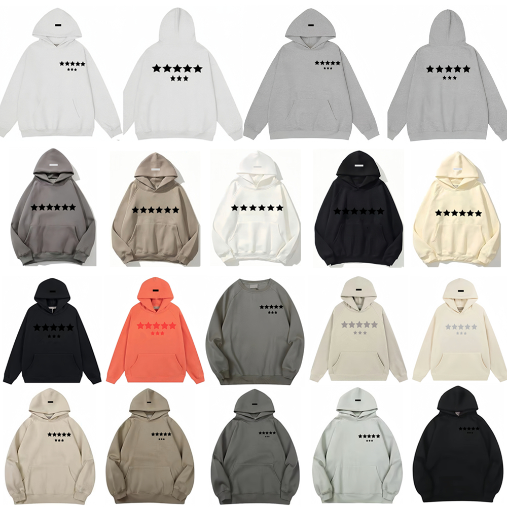 essential hoodie designer hoodies essentials hoodys unisex clothes mens pullover long sleeve essencially Letter printed cotton overcoat sweatshirt streetwear