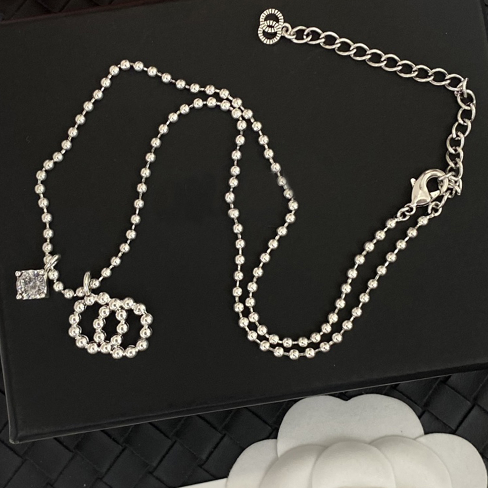 Gold Plated Brass Copper Pendant Necklace Fashion Women Star Rhie Crystal Pearl Necklaces Choker Chain Wedding Jewelry Love Gifts