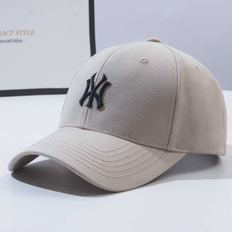 Ball Caps Hat women hard top new letter-embroidered baseball cap all match face small sunscreen cap H241016
