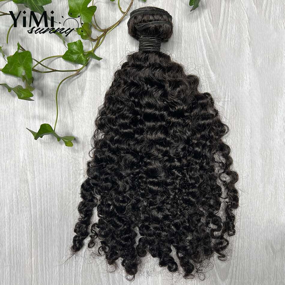 3C 4A Burmese Curly Bundles Malaysia Human Hair Weft For Women 3pcs Curl Extension Deals Full Head Yimisunny
