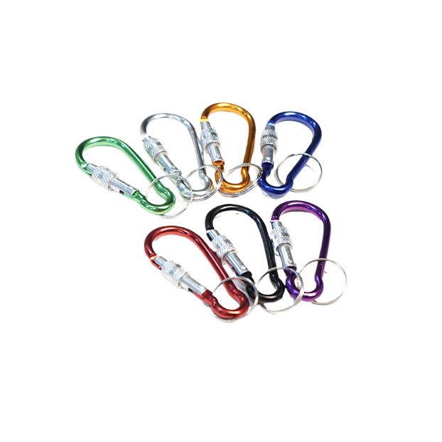 Lockable Outdoor Mounting Carabiner Secure Hook for Keychains and Packs