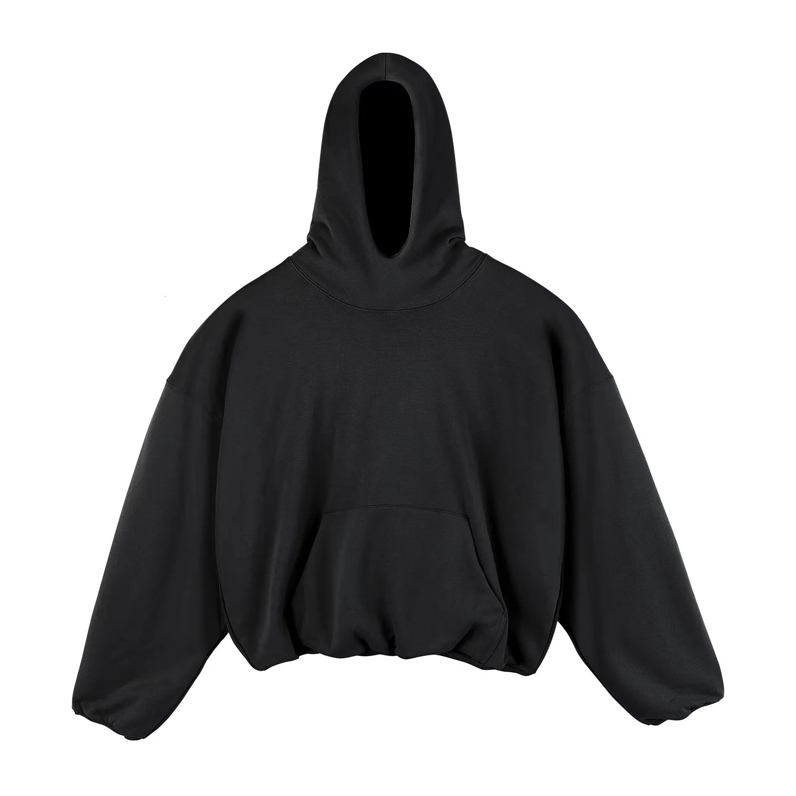 Mens ner Oversized Hip Hop Hoodies Loose Fit Hooded Sweatshirt For Male Baggy Solid Color Pullover Hoody Tops 241016