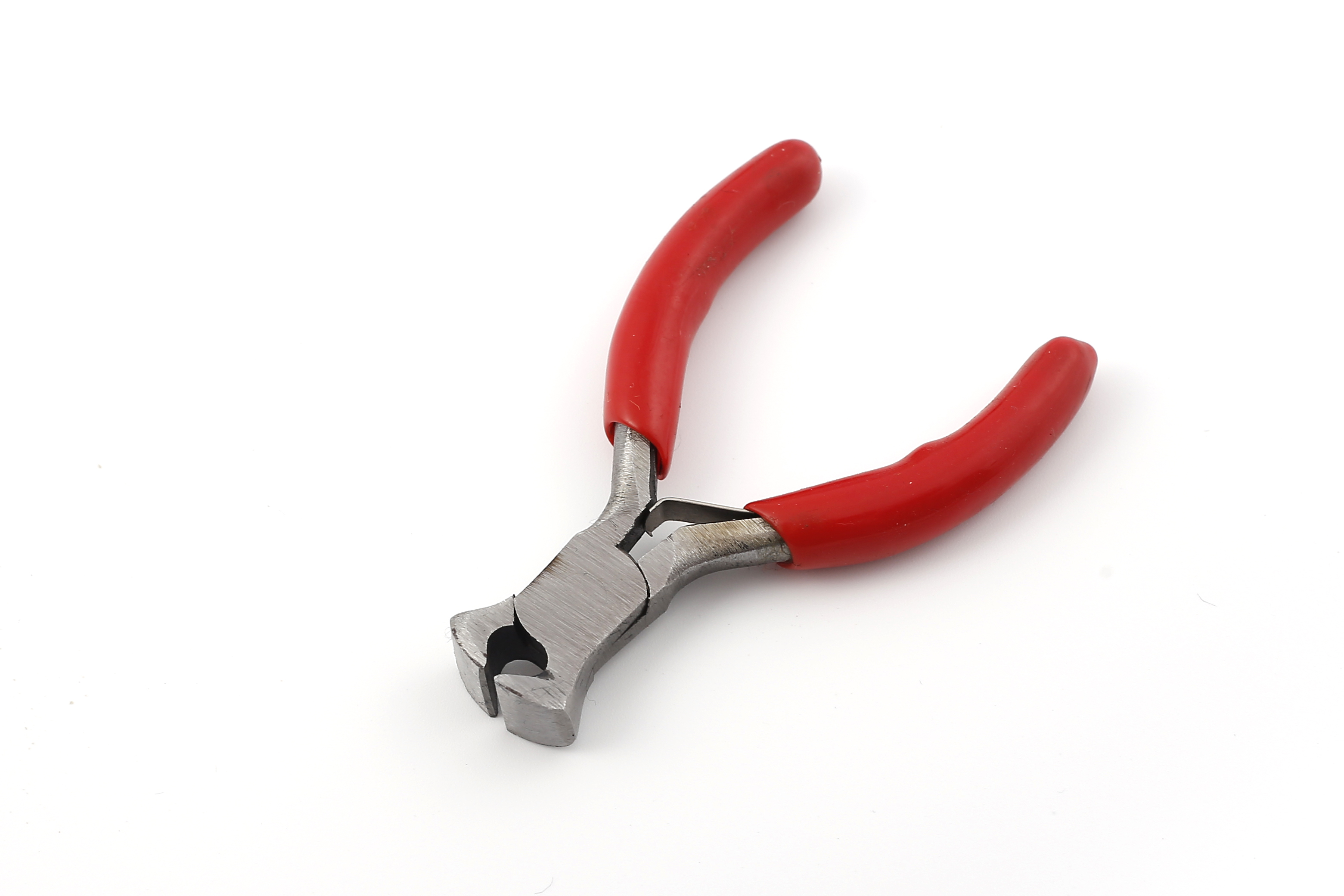 3-inch mini pliers with plastic coated handle surface polished in natural color