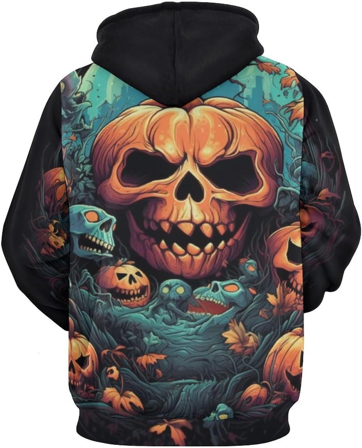 Hoodie for Mens Womens Unisex Darkness Skull Hoodie 3D Printed Death Skull Pumpkin Sweatshirt Hoodie Graphic Hoodies sweatshirt cool handsome