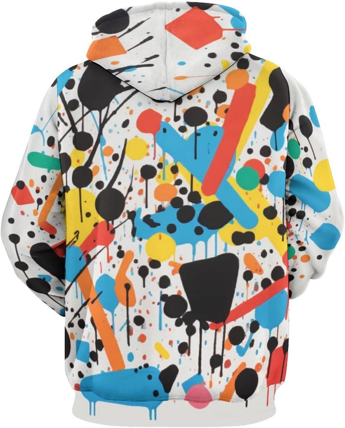 Hoodie for Mens Womens Unisex 3D Funny Graffiti Pattern Hoodie Adult Aesthetics Sweatshirt Hoodie Pocket Graphic Hoodies sweatshirt Pullover Long Slee