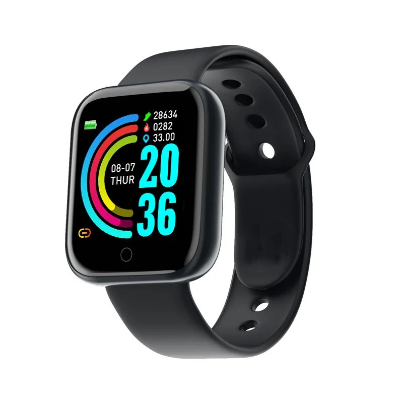 D20 Sport Smart Watches for Man Woman Gift Digital Smartwatch Fitness Tracker wristwatch Bracelet Blood Pressure Android