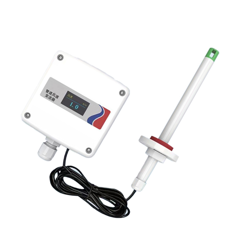 Split duct type wind speed wind volume wind temperature transmitter environmental sensor whole environment factor detection monitoring