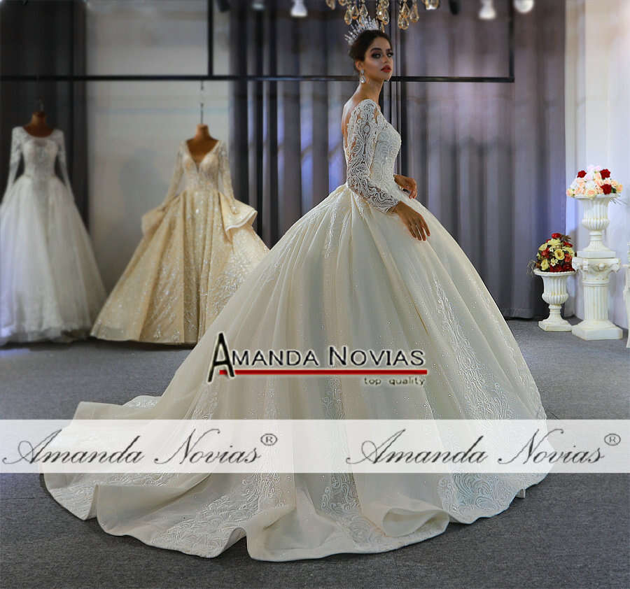 De Robe Mariee Princess Puffy Ball Gown Wedding Dress Dride Real Photos