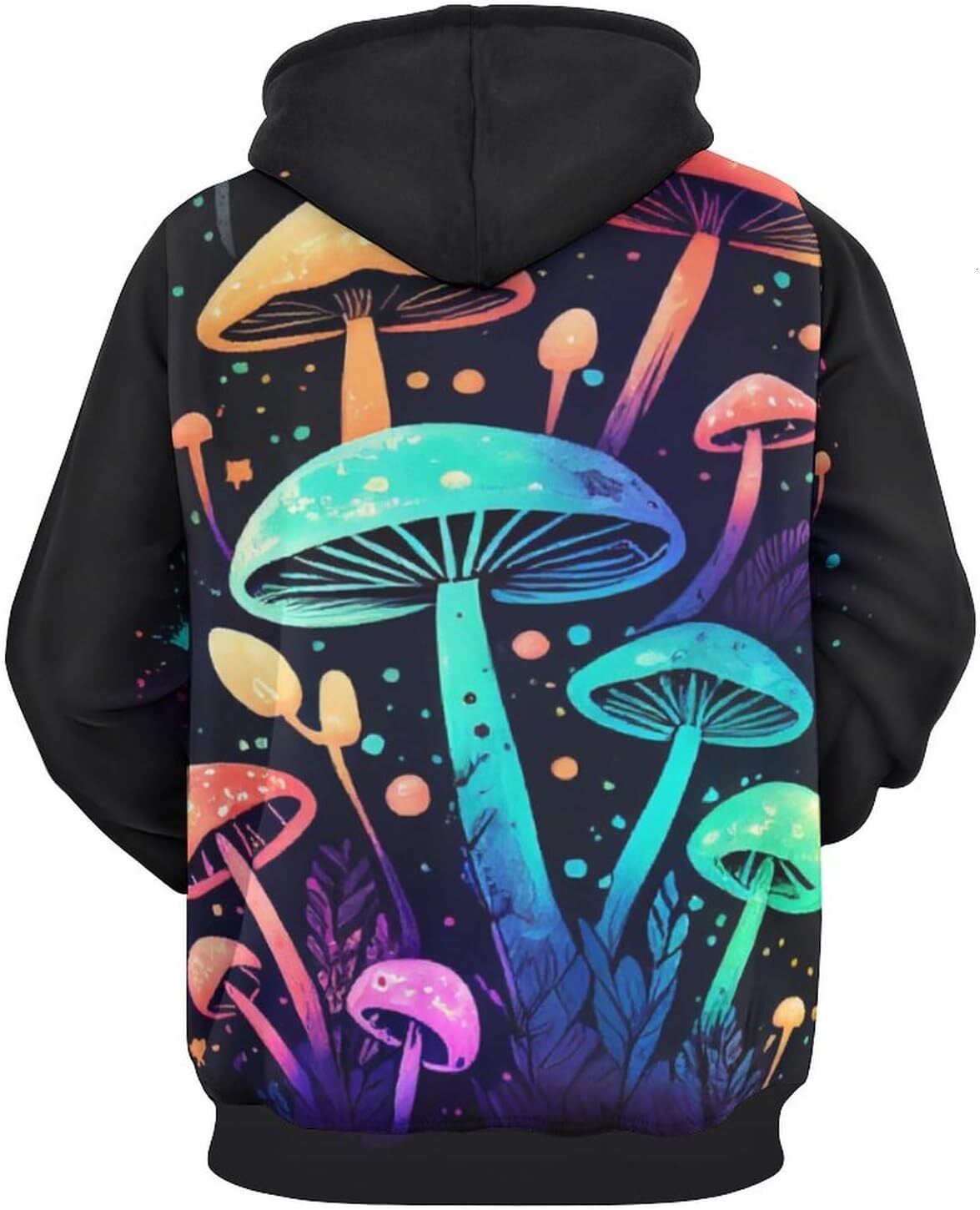 Hoodie for Mens Womens Vintage Wild Fungus Mushroom Hoodies 3D Printing Colorful Mushroom Hippie Sweatshirt Hoodie Graphic Fashion Trends