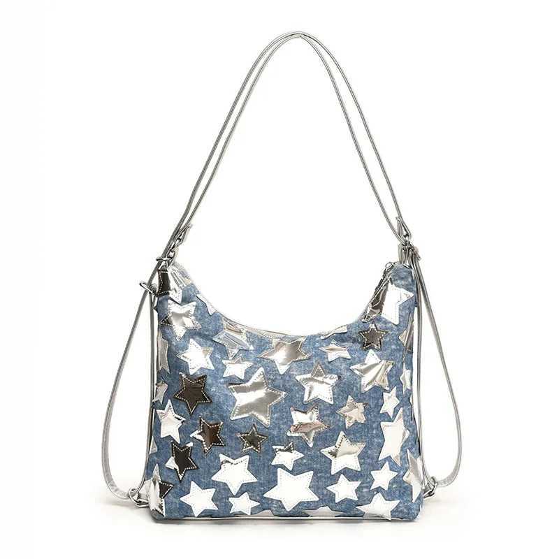 Bucket Bag Pu Leather Adjustable Strap Shoulder for Ladies Sparkly Clutch Handbag Zipper Evening Shopping Pouch 241016