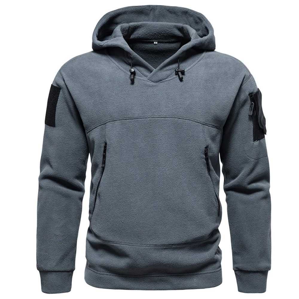 2024 Mens Thick Wool Sweater Autumn Winter Mens Sports Hat Black Windproof Extra Large Mens Street Clothing Hoodie Y241016