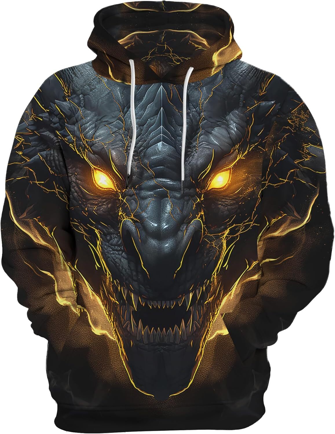 Hoodie for Mens Womens Unisex Cool Animal Print Pullover Hooded 3d Graphic Print Sweatshirt with Big Pockets Graphic Hoodies sweatshirt Pullover Long 