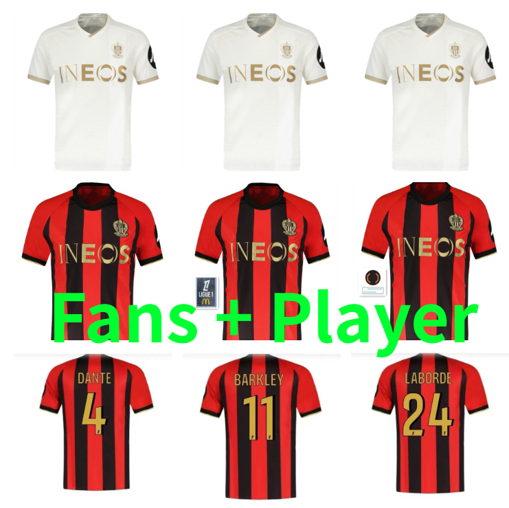 maillot de foot 24 25 OGCS Nices Soccer Jerseys home away 2024 2025 player version DIOP MOFFI BOGA ROSARIO THURAM Football Shirt Uniforms Men Kids Kits