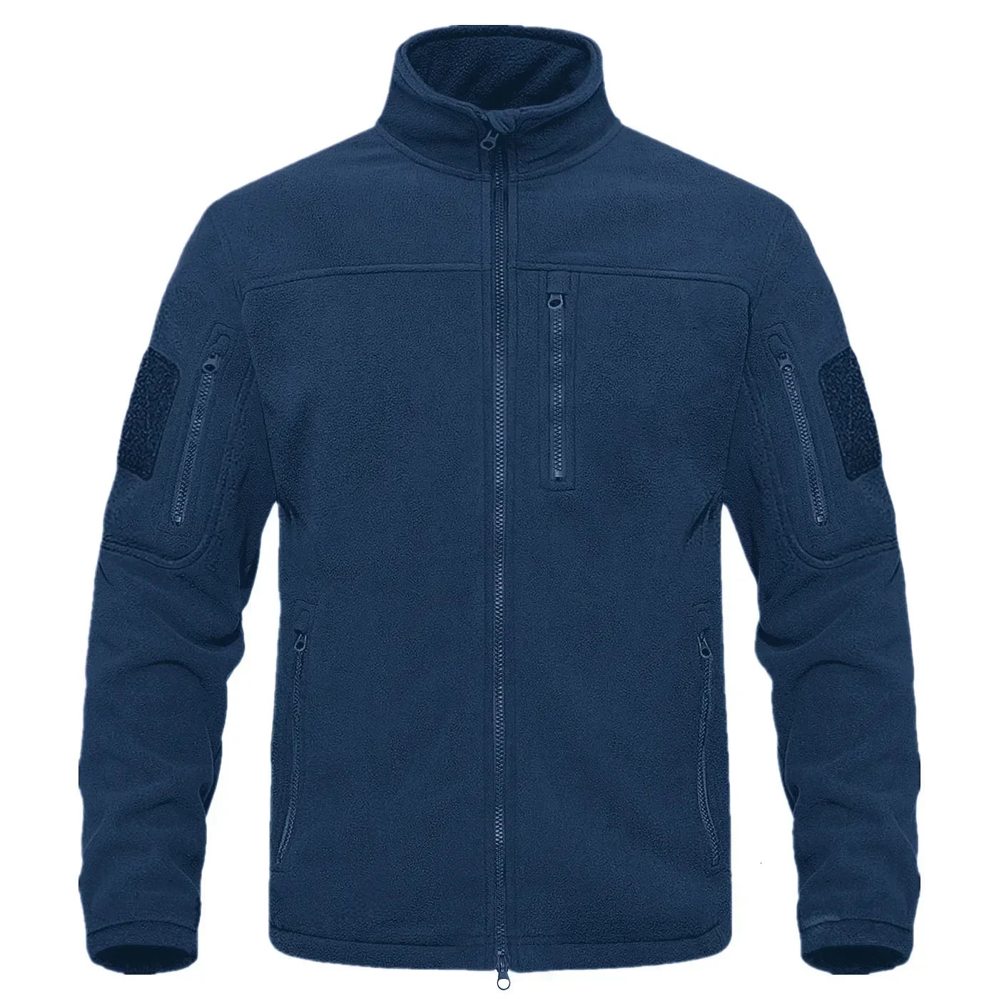 2024 Full Zippper Warm Fleece Tactical Jackets Mens Winter Thermal Turtleneck Jacket Outdoor Work Coats Pockets Safari 241017
