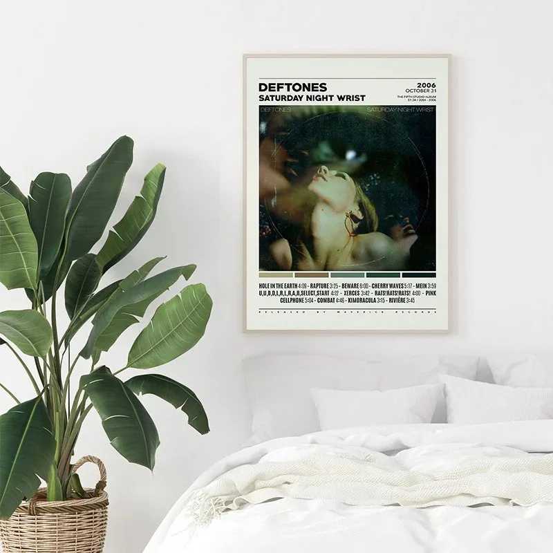Deftones Band Poster Print Canvas Painting Around the Fur/Saturday Night Wrist Music Album Cover for Room Home Wall Art DecorXJ241016