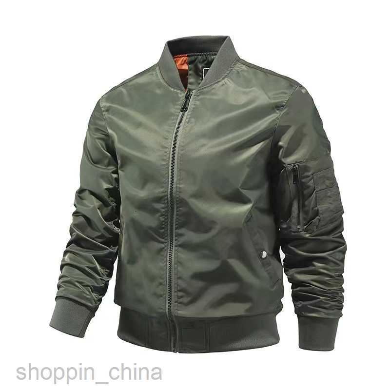 Men's Jackets Coats Air Force pilot jacket men's spring and autumn new solid color military green leisure Baseball Jacket fashion brand