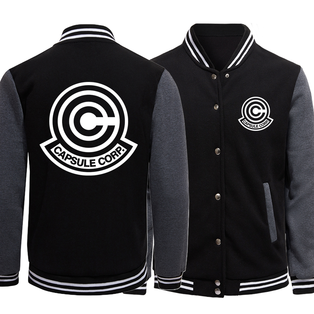 Japanese Anime Letter C Coats Male Fashion Crewneck Baseball Uniform Vintage Clothing Loose Casual Female Sportswears