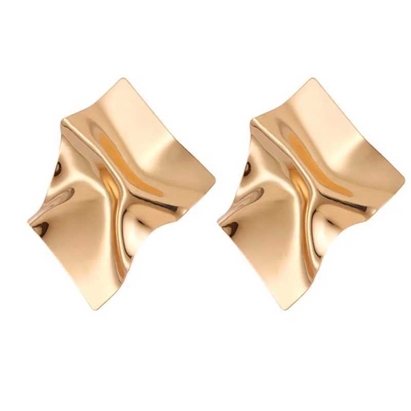 New gold clip on womens earrings geometric no perforation statement earrings fashion party jewelry gifts W241017