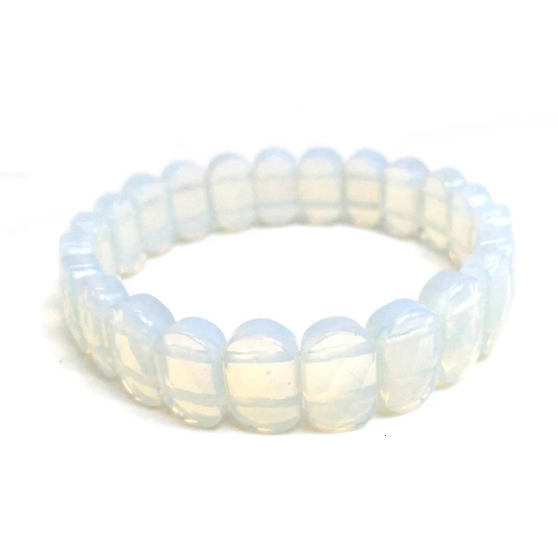Natural Labrador Blue Phosphorus Azurite Yellow Crystal Bracelet DIY Jewelry Energy Bracelet Elastic Chain Bracelet 1 piece 241017
