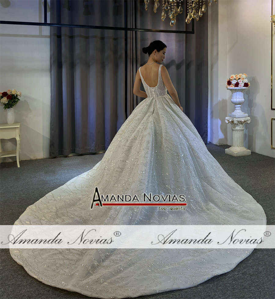 Amanda Novias Real photos wedding 100% high quality custom made dress