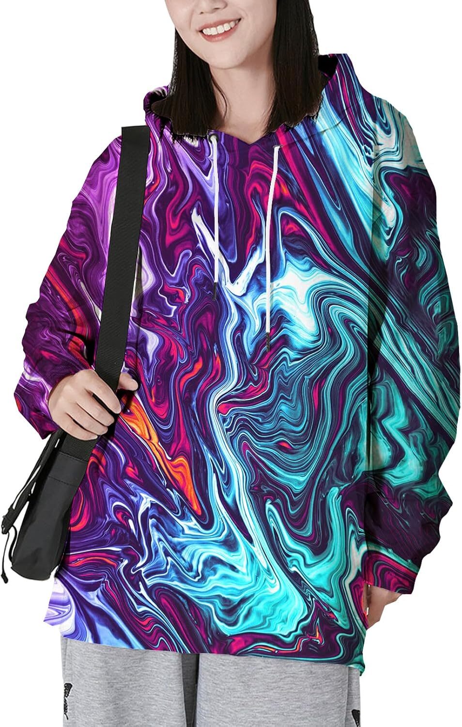 Hoodie for Mens Womens Men Women 3D Hooded Hoodies Fashion Hooded Sweatshirt Top with Pocket Graphic Warm Fashionable