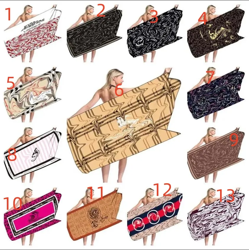 Towel Designer Beach 160X80Cm Fashion Letter Printed Women Home Bathtowel Wholesale Microfiber Girl Long Bath Towels Gift Top Qualit Dhcuw