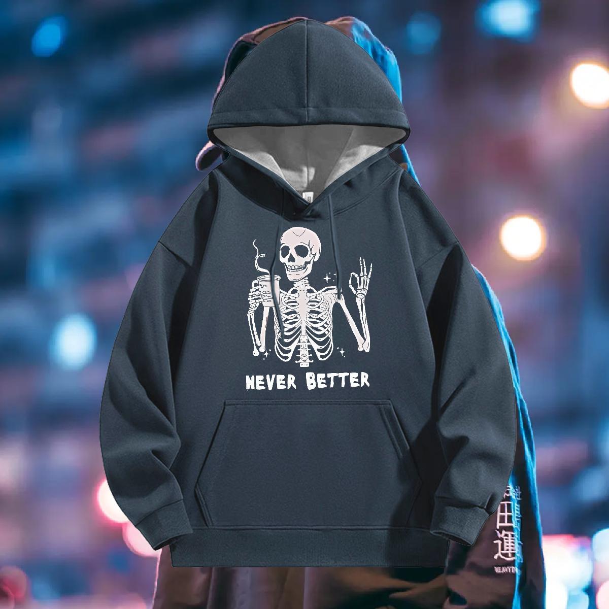 Fashion Hoodie Breathable Soft High Quality Men Tops Hoodie Street Top Pullover Hoodie Oversized 3XL Warm Fleece
