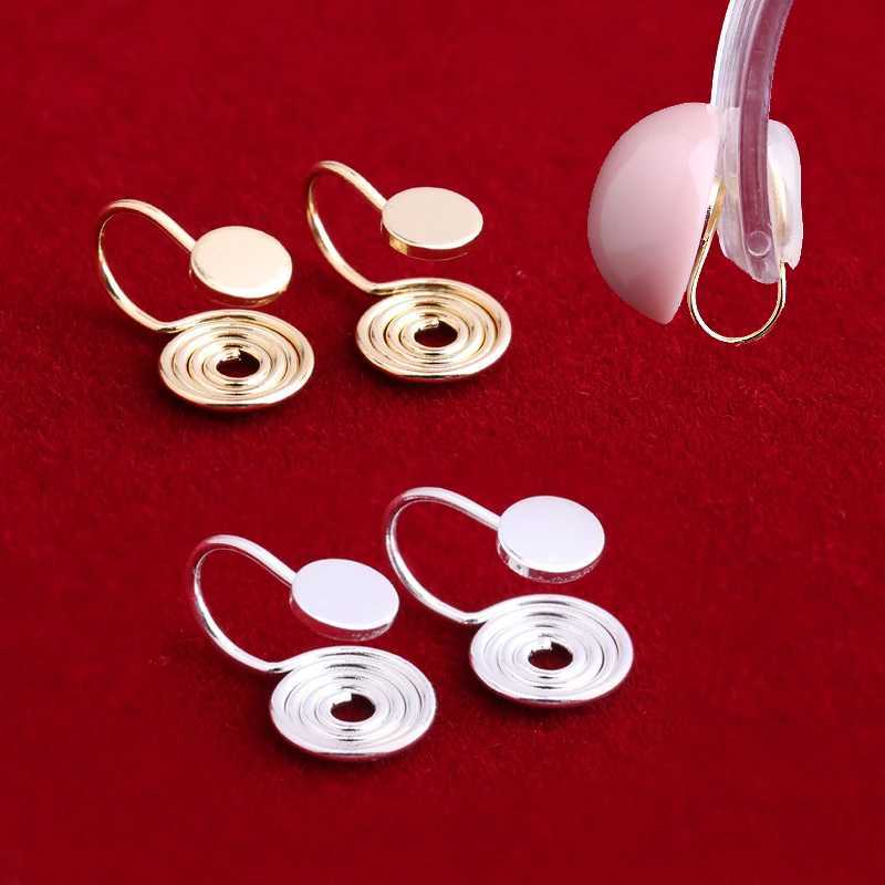 Mosquito coil board ear clip accessories unpainted Lnvisibility 5mm disc clip internal thread no hole ear clip replacement ear clip converter W241017