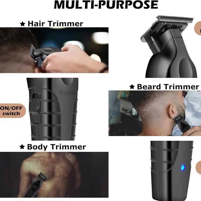 Kemei KM-2299 Mens Electric Hair Clipper Professional Hair Clipper USB Charging Hair Clipper Tool W241017