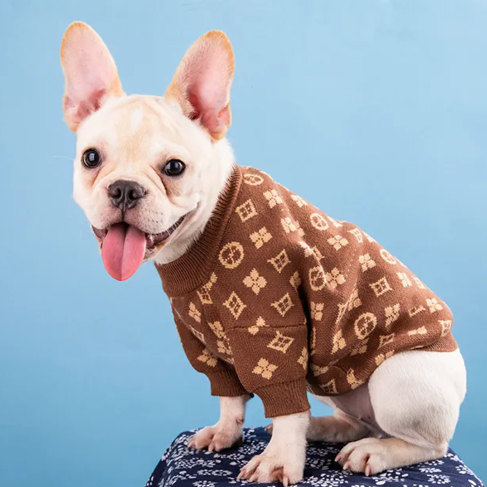 Luxury Designer dog Classic Clothes Dachshund Dog Sweaters For Small Dogs cat High Elasticity Soft And Comfortable Designer Pet Sweater Free Shipping