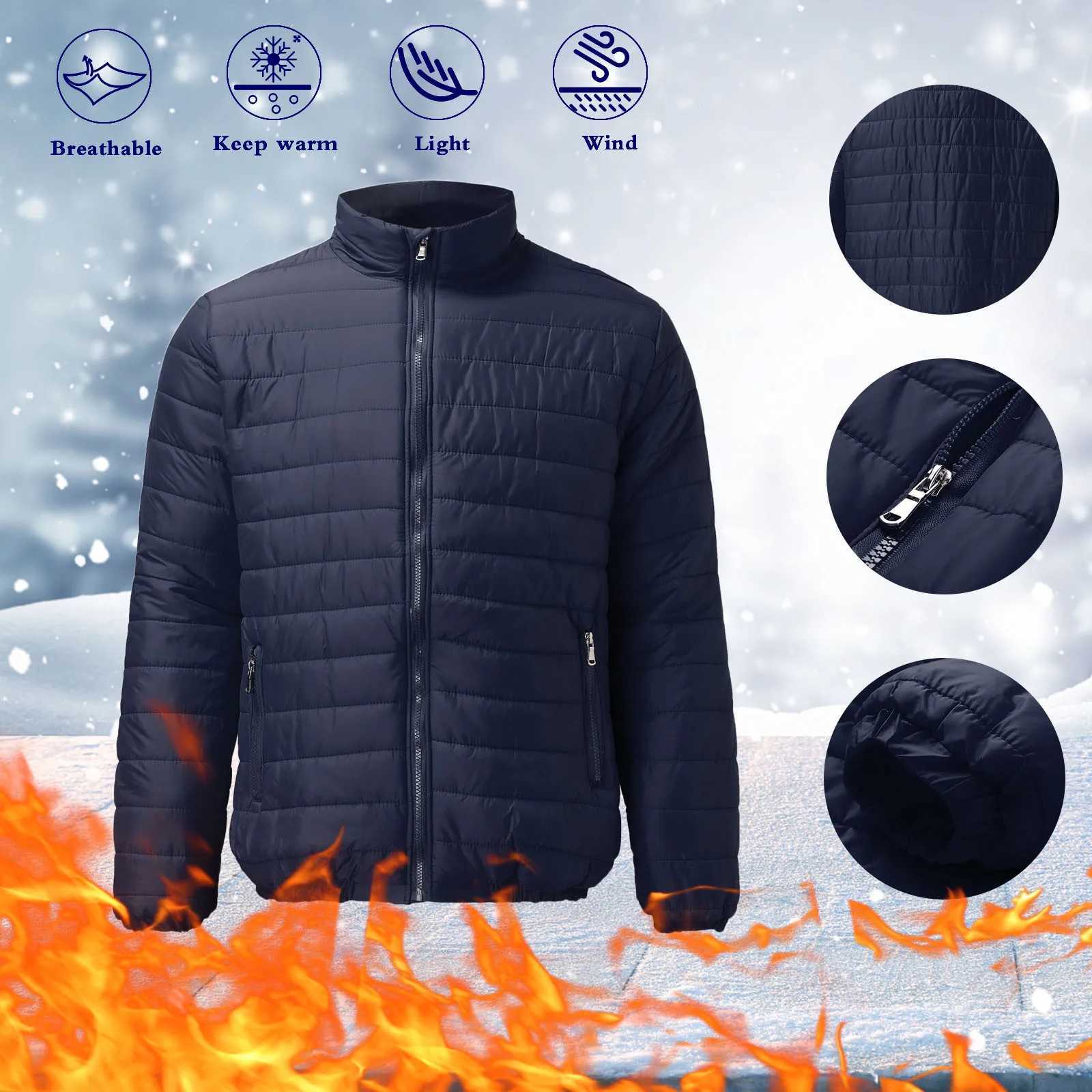 Autumn Winter Size Mens -padded And Pocket Zip Leisure Blouse Top Coat Mens Jackets Men Mens CoatsXJ241017