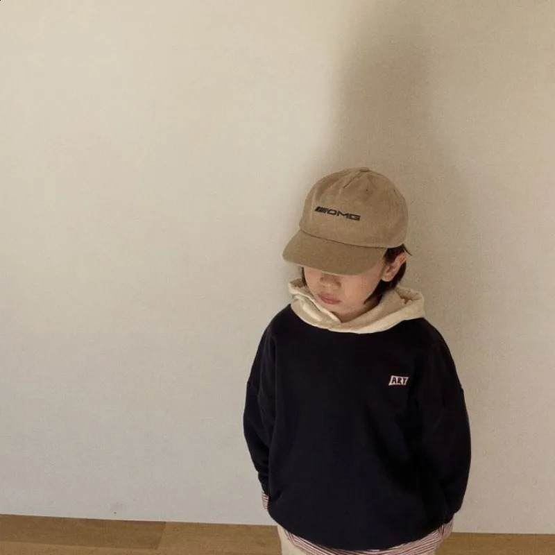 Spring Baby Boy Striped Hooded Sweatshirt Toddler Children Girls Autumn Cotton Top Clothes Patchwork Tops Kids Hoodies Outerwear 241017